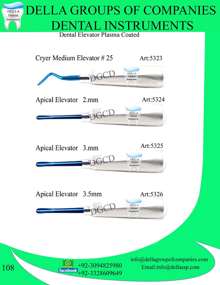 Dental Elevator Plasma Coated